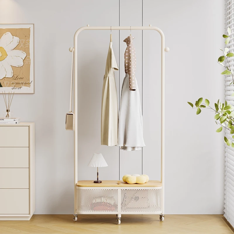 Light luxury hanger floor-to-ceiling bedroom removable coat rack does not take up space High Quality