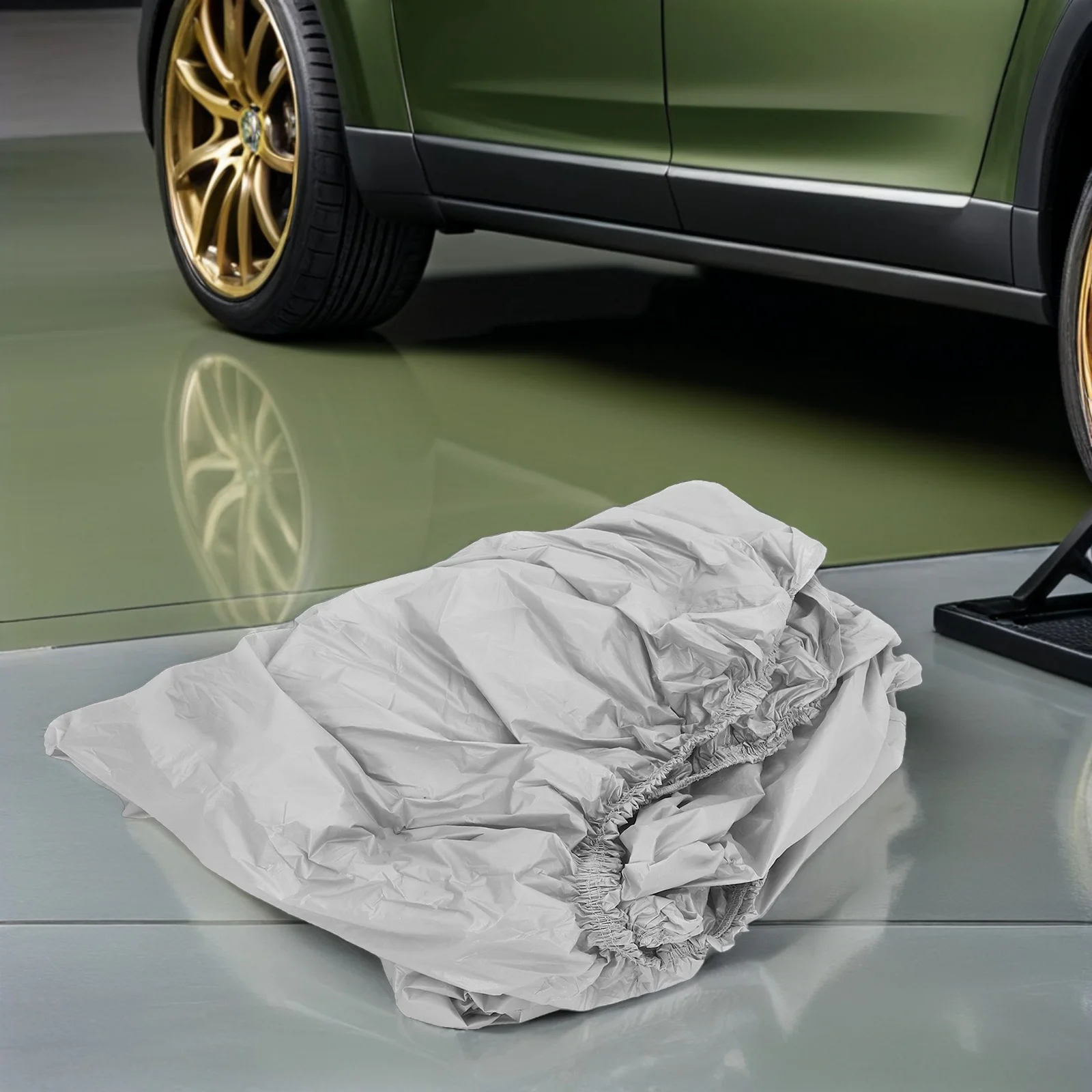 

Waterproof Car Cover Heavy Duty Dustproof Sun Block For Outdoor Indoor Use All-Weather Protection Car Hood Vehicle Cover Auto