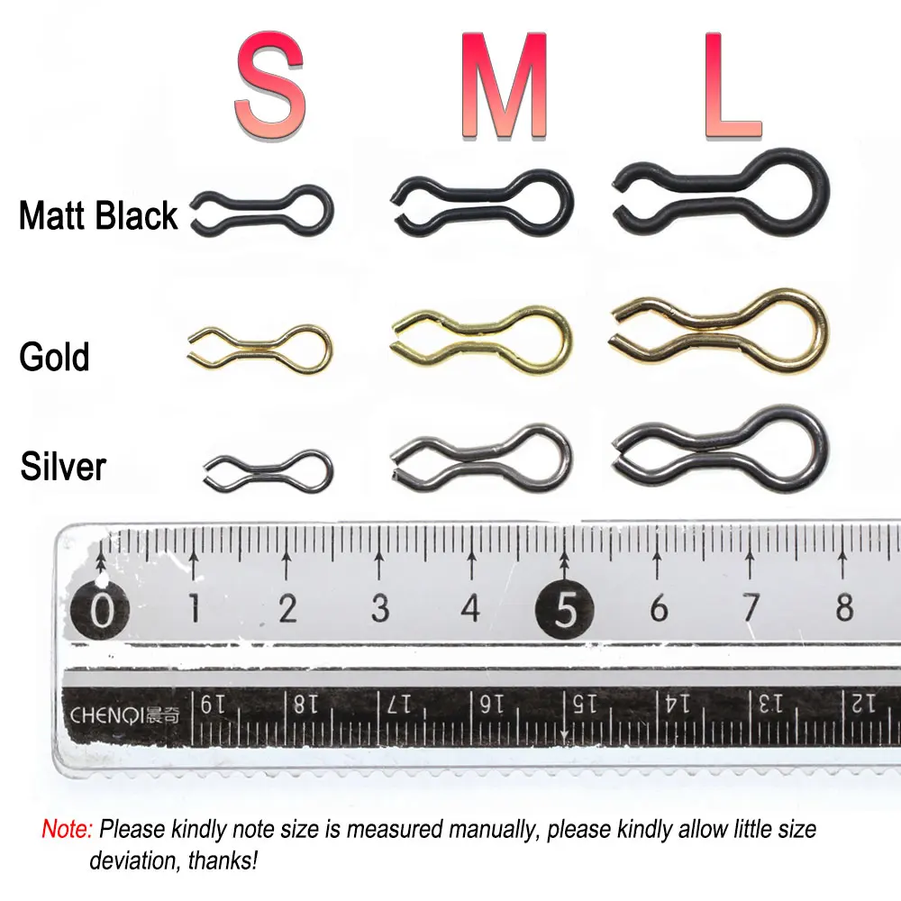 ICERIO 50pcs Stainless Steel & Brass Fishing Sinker Eyes Eyelets Splay Ring For Carp Fishing DO-IT Mould Loops DIY Jig Lures M S