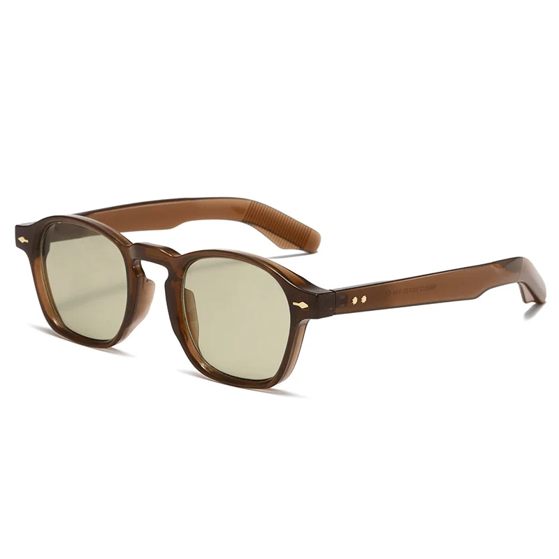 Retro runde quadratische Sonnenbrille Frauen Mode Vintage grün Farbverlauf Gelee Farbe Brillen Männer trend ige Pilot Brille Sonnenbrillen uv400 – Detail 4