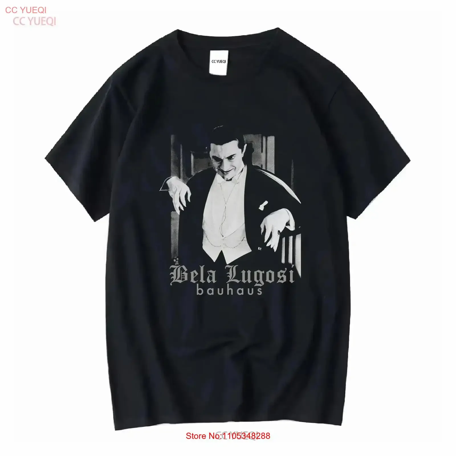 Bauhaus bela lugosi 2019 original line up concert double sided tee shirt m s vintage Washed Soft streetwear homme Versatile