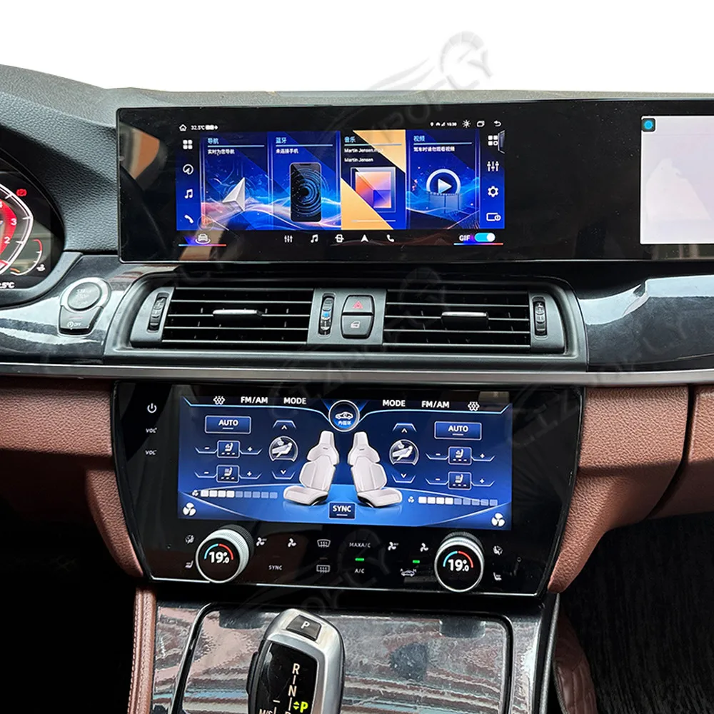 10.25” For BMW 5 Series F10 F11 5GT F07 F18 M5 2011~2017 Air Conditioning Climate Board Voice Control LCD Touch climate
