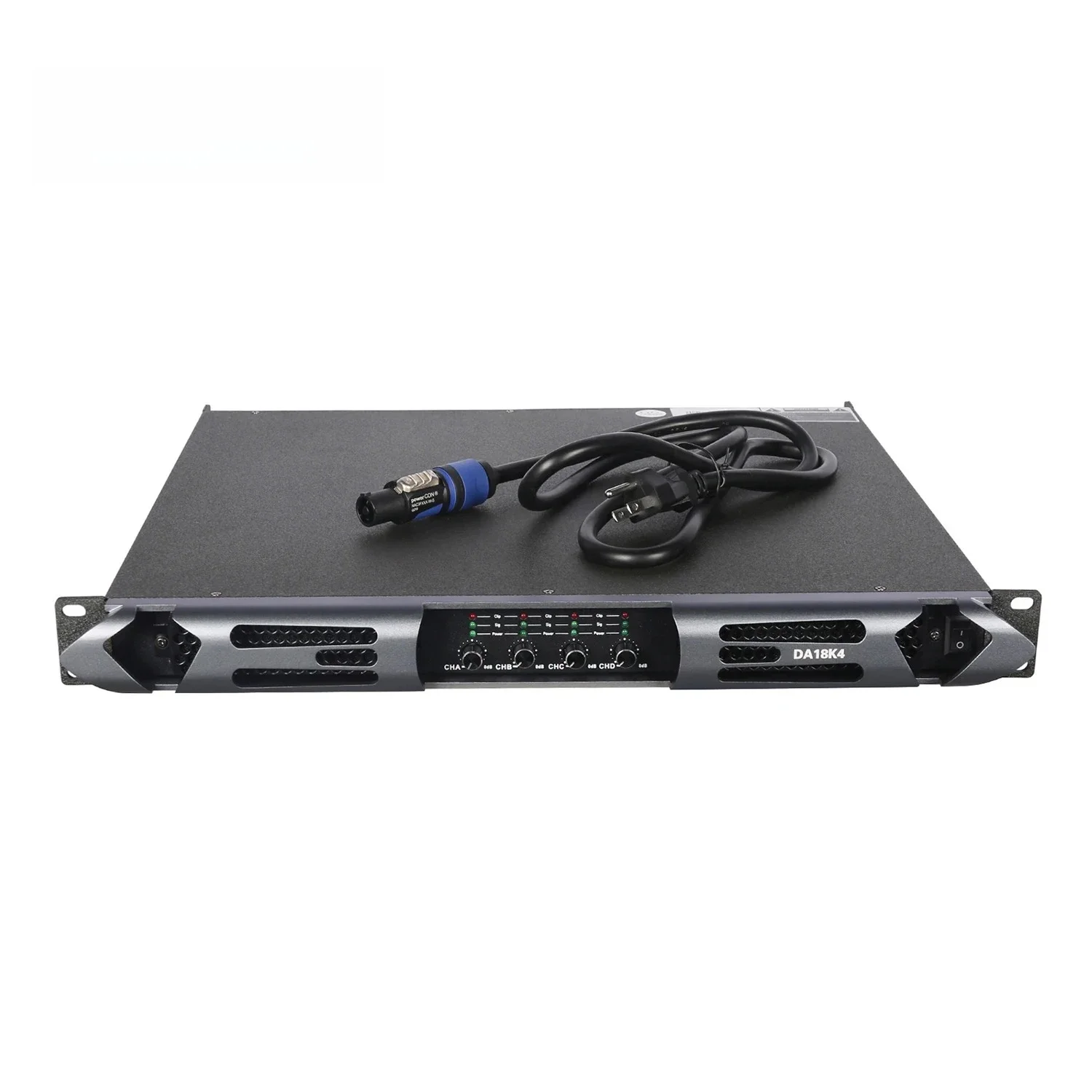 SANWAY DA18K4 18000W 4-Kanal 1U Penguat Daya Audio Kelas D Cangkang Logam Impedansi 8 Ohm & 4 Ohm