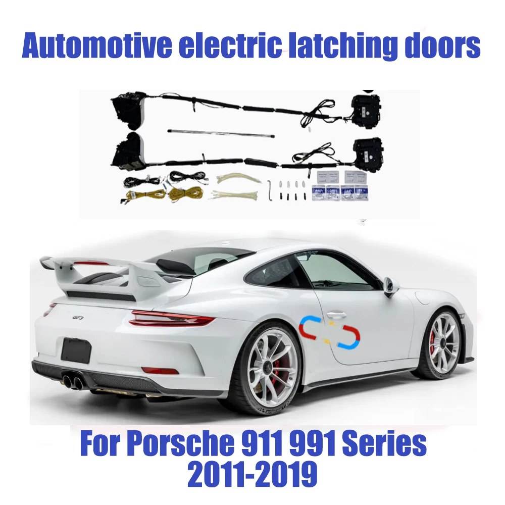 For Porsche 911 991 Series 2011-2019 Car Close Doors Super Silence Automatic Suction Door Power-assisted Closing Automatic Door