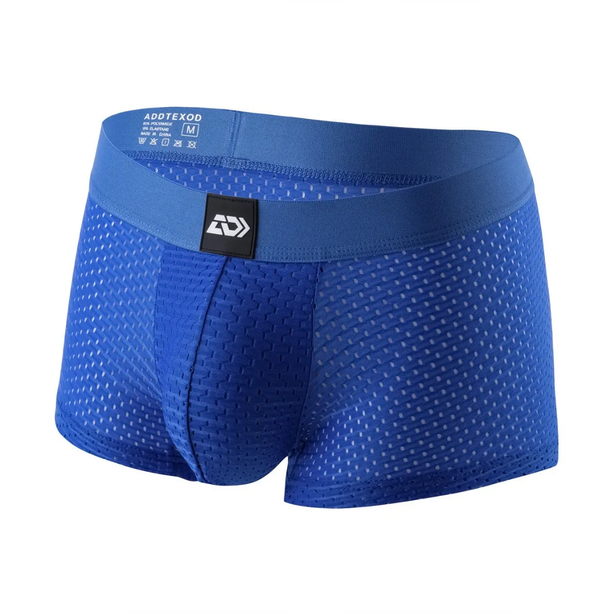 Summer new style ice silk mesh men's straight-leg underwear with low waist