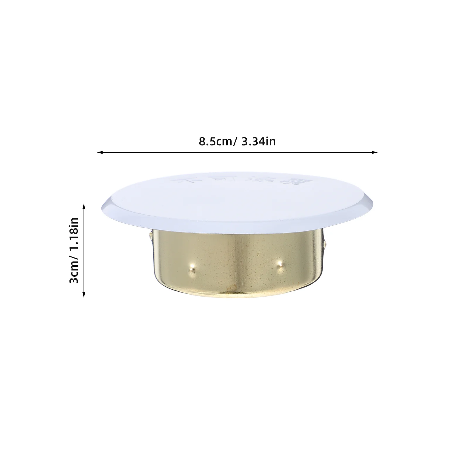 4 pçs escondido sprinkler cobre placa plana redonda fogo sprinkler capa para teto residencial comercial uso industrial ferro