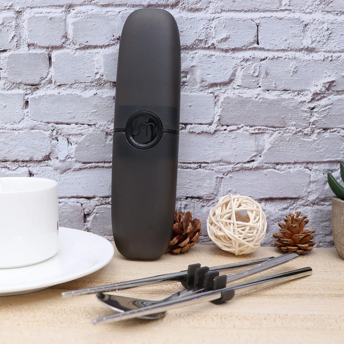 

3Pcs Stainless Steel Cutlery Set Compact 304 Food Safe Utensils with Carry Case Travel Camping Picnic Silverware Kit for Outdoor