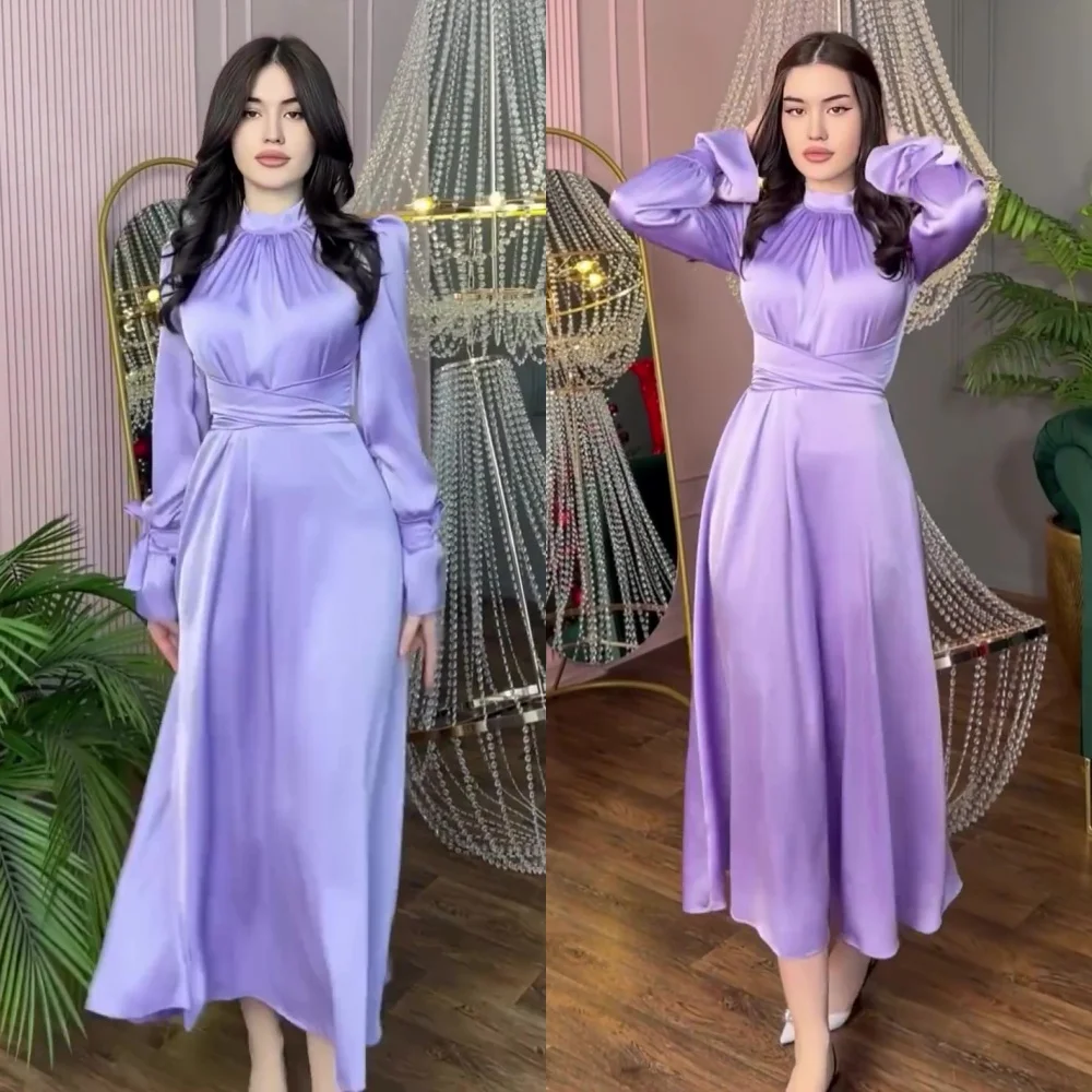 

Customized Prom Dress Yipeisha Exquisite High Collar A-line Quinceanera Dresses Soutache/Ribbon Trim Velour Vestido Largo Robe L