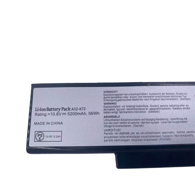 Imagem -05 - Bateria para o Portátil de Asus A32-k72 K73 K73sv K73s K73e N73sq N73jn N73jq N73sv X72 X73 N71 Dxt10.8v