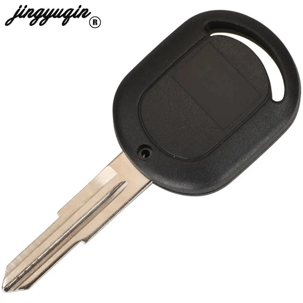 Jingyuqin 10 pezzi per Chevrolet Lacetti Daewoo Nubira Remote Car Key Shell Case Fob con sostituzione lama non tagliata 3 pulsanti