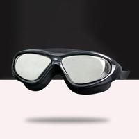 Adults Electroplate Waterproof Swimming Goggles Women Large Frame Swim Glasses Anti Fog UV protection Diving Water Sport Eyewear