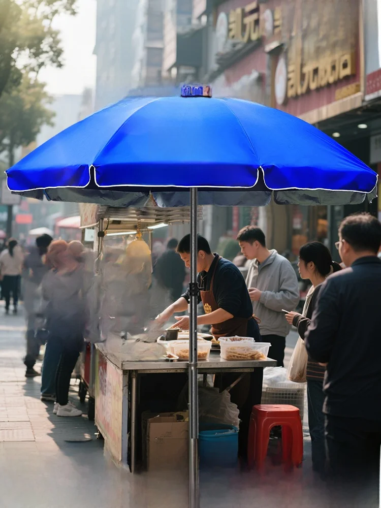 

Large Outdoor Umbrella Thickened Heavy Duty Men's Business Stall Home Use Rain Umbrella Yangzhou Origin Steel Pole Polyester ...