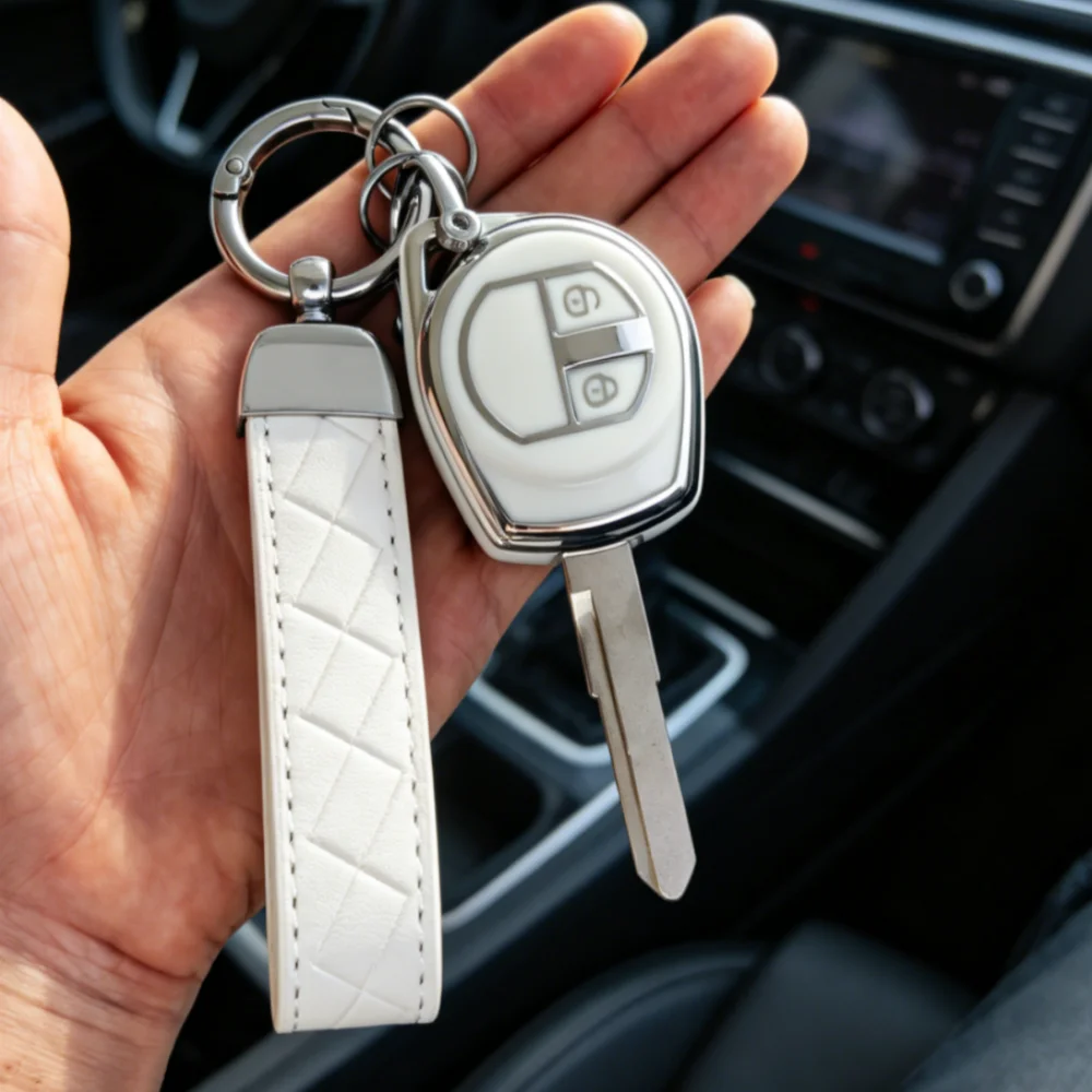 Car Key Case Cover Keychain for Suzuki Swift Ignis Vitara Liana Ciaz Baleno, only fits the car key shown.