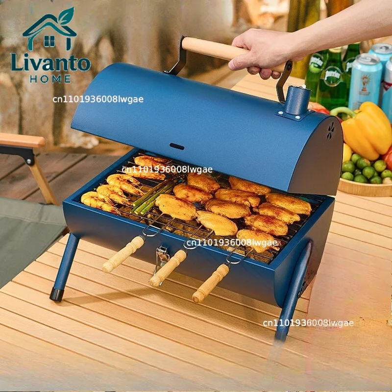 

Garden Outdoor Grill Small Grill Camping Portable Folding Grill Household Carbon Stove