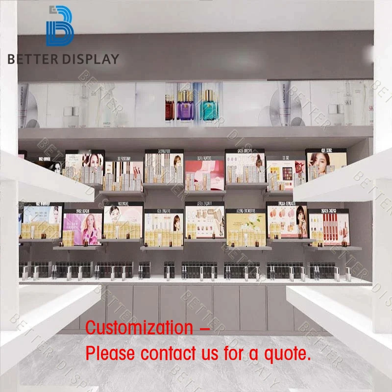 custom.Custom Acrylic Cosmetic Display with Anti-Corrosion Coating Perfume and Products Storage