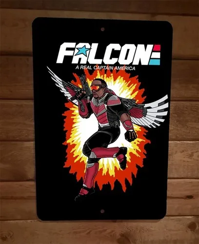 Falcon a Real GI Joe Parody  Metal Wall Sign