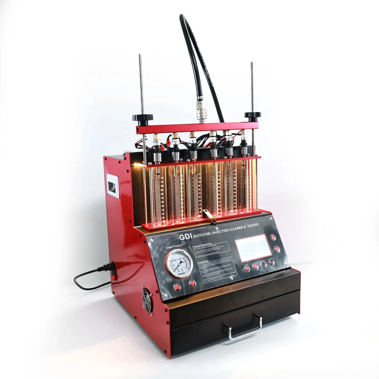 

Ультразвуковой очиститель топливных форсунок для автомобилей (6 цилиндров), тестер газовых форсунок EFI/FEI