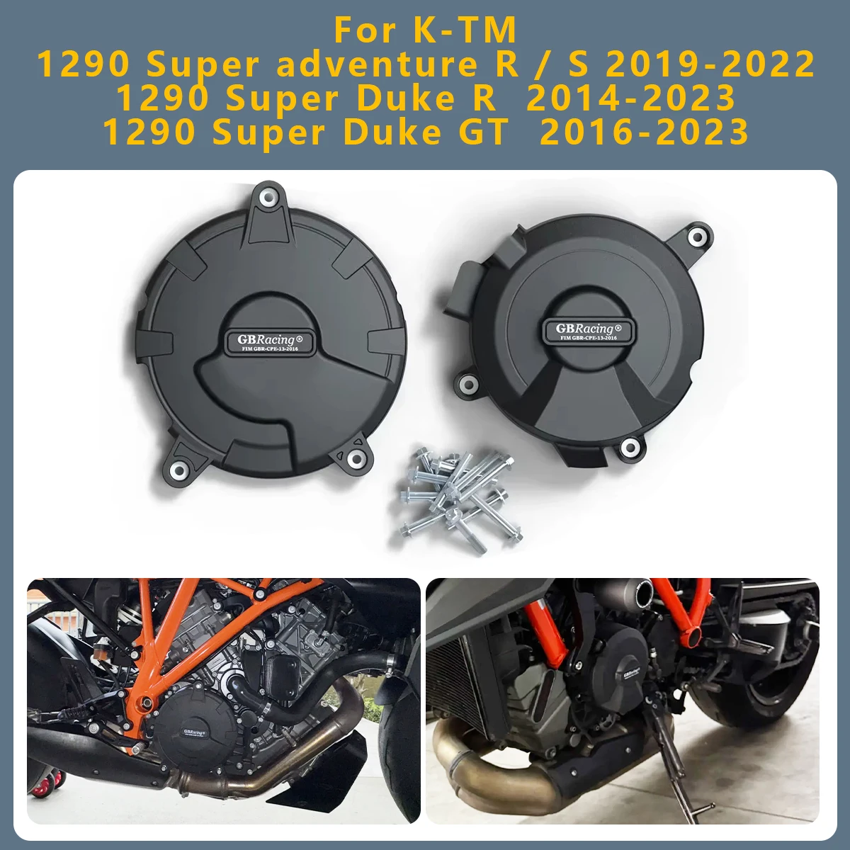 

Moto Engine Cover Protection Case For K-TM 1290 Super adventure R S 2019-2022 Super Duke GT 2016-2023 Superduke R 2014-2023