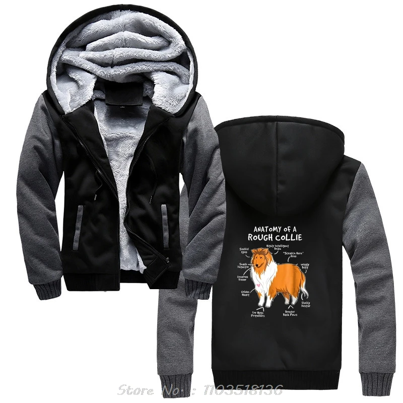 SWomenbeauty Anatomy Of A Rough Collie Funny Dog Puppy Gift Hoodie Fashion Cotton Hoody Women Men Oversized Clothing Winter