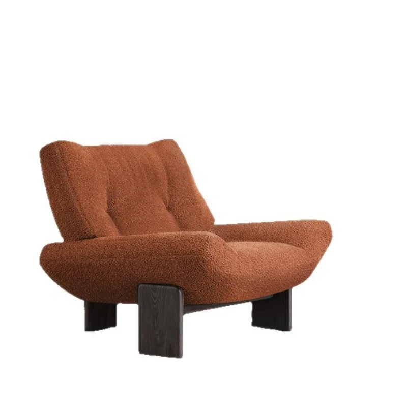 

Ash wood fabric B & B living room armrest super comfortable single leisure sofa chair