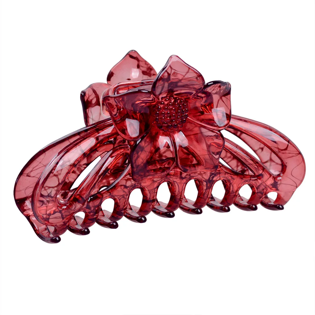 مشبك شعر من الراتنج الوردي مادة الثور المتينة، إكسسوارات شعر عصرية للنساء، مشبك للأم، مشبك شعر أوروبي