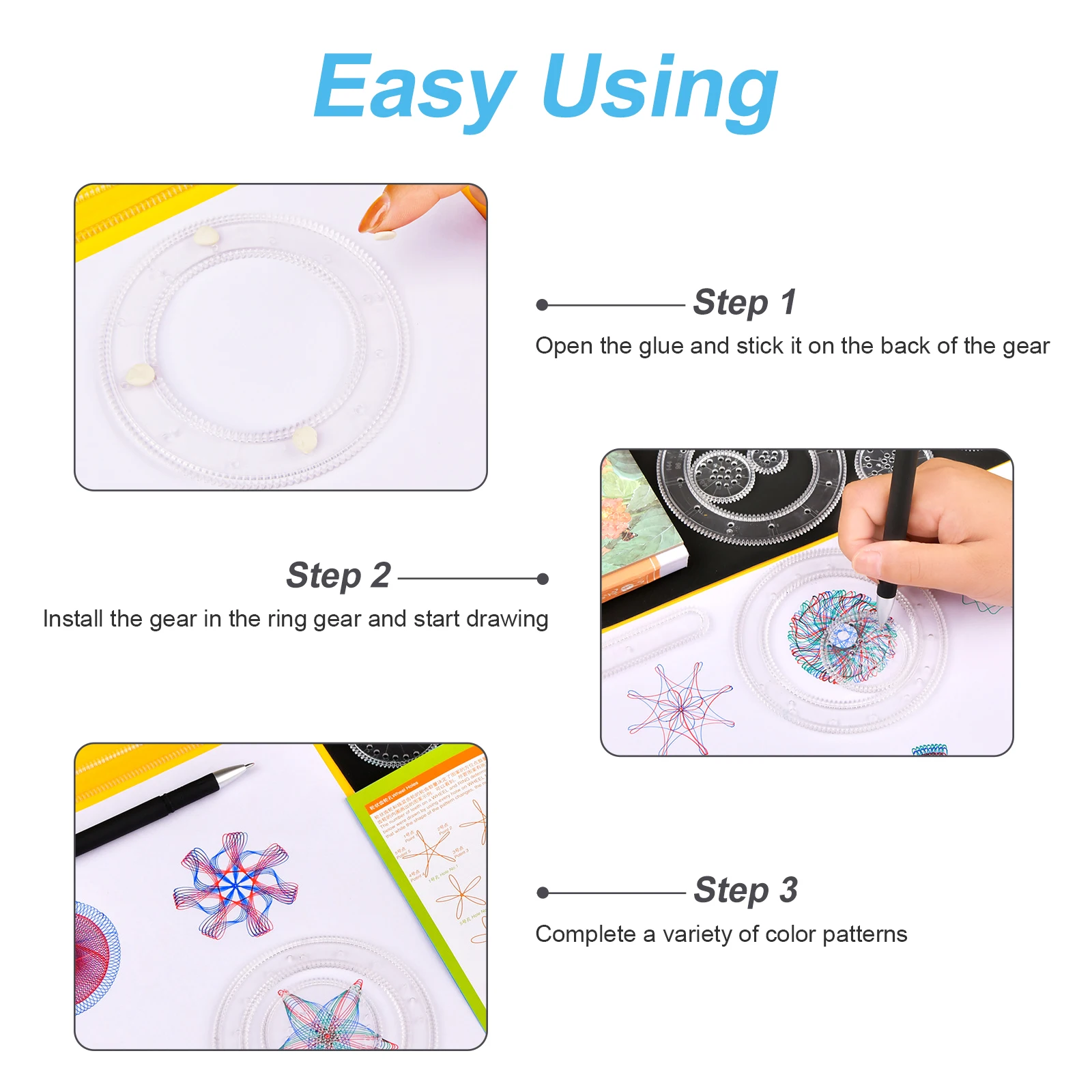 

28pcs Creative Art Template Ruler Set Multi-Function Curve Ruler Spiral Design Tool Educational Drawing For Kids Painting Kit