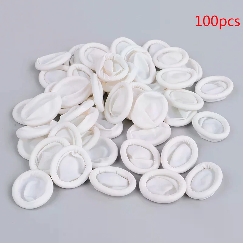 20Pcs/100Pcs Disposable latex rubber finger cots sets fingertips protector glove