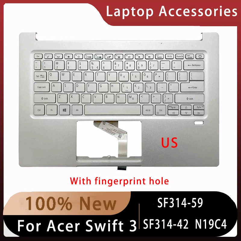 New For Acer Swift3 SF314-59 SF314-42 N19C4;Replacemen Laptop Accessories US Keyboard 6B.HSEN2.033