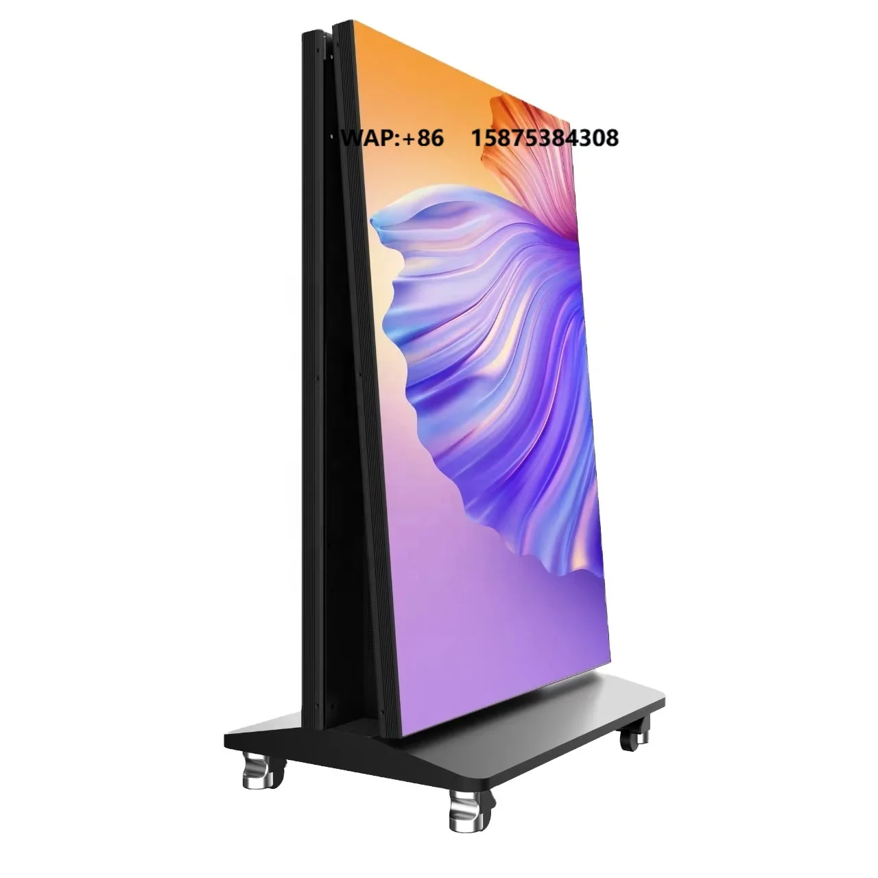 High Brightness Outdoor LED Poster Display Stand with Animation-Digital Signage Video Advertising Screen for Marketing Promotion