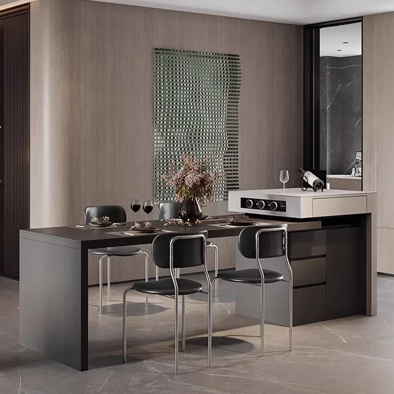 Mesa de comedor extensible para sala de estar, mesa elevable portátil para habitaciones, mesa de comedor sencilla para restaurante, muebles