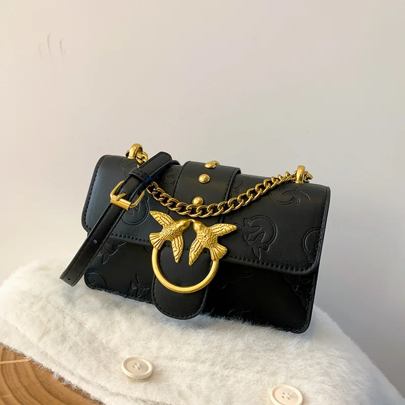 

Elegant Women's Crossbody Shoulder Bag with Detachable Chain, 2026 New Korean Inspired Small Purse for Work & Casual Outings
