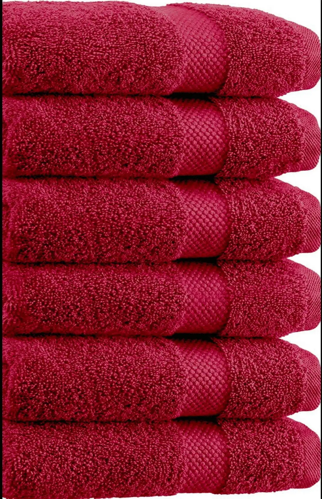 

Towels Washcloths Burgundy 6 Count Machine Washable for Easy Care and Quick Drying Soft and Plush Feel for Maximum Absorbency