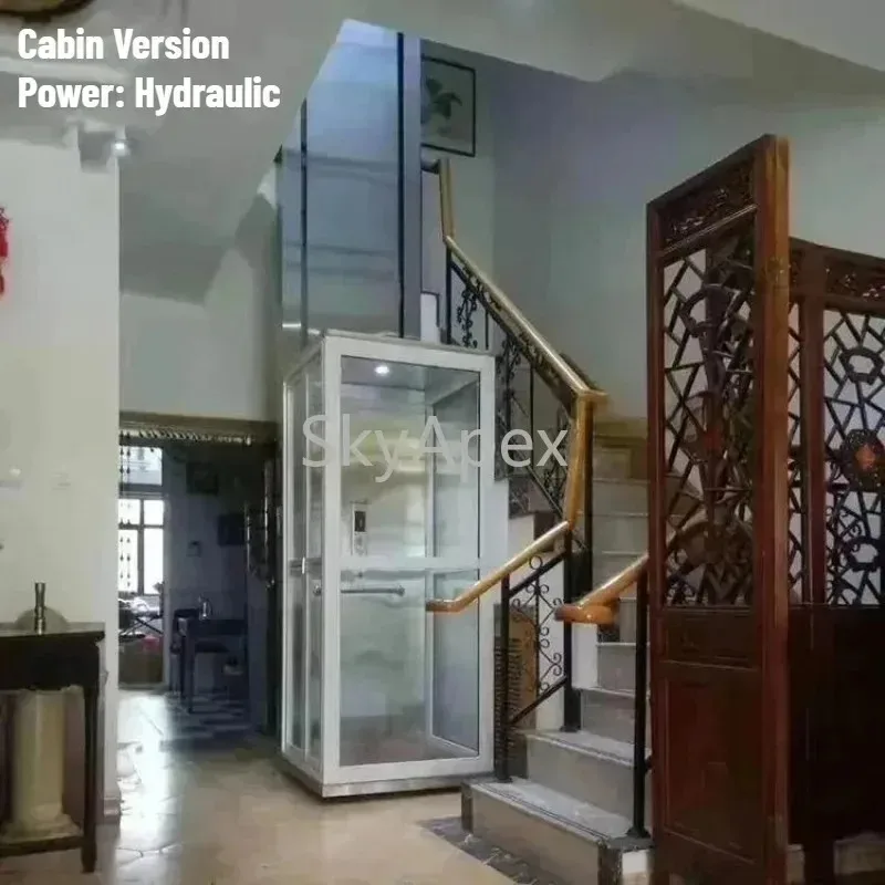 Deposit Professional Customization Home Elevator Small Simple Hydraulic Lift Self-built House Villa Loft  Duplex Elevator