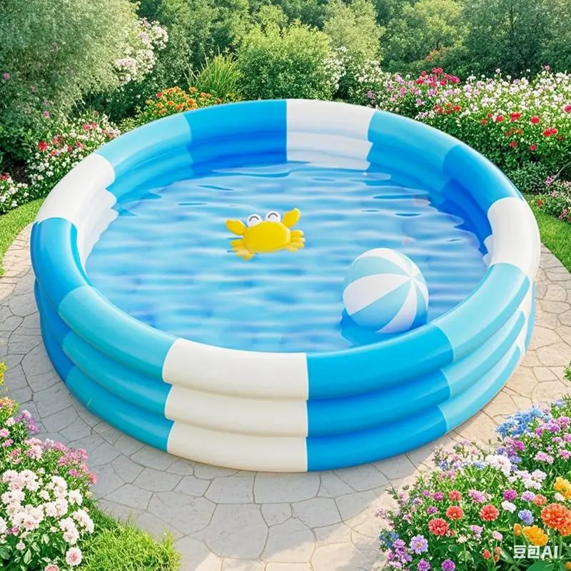 Aufblasbares Schwimmbad, Hinterhof-Pool für Kinder, Schwimmpad, verdicktes Wasserspielzeug zum Spielen, drinnen, für Zuhause, Terrasse, Outdoor, Camping