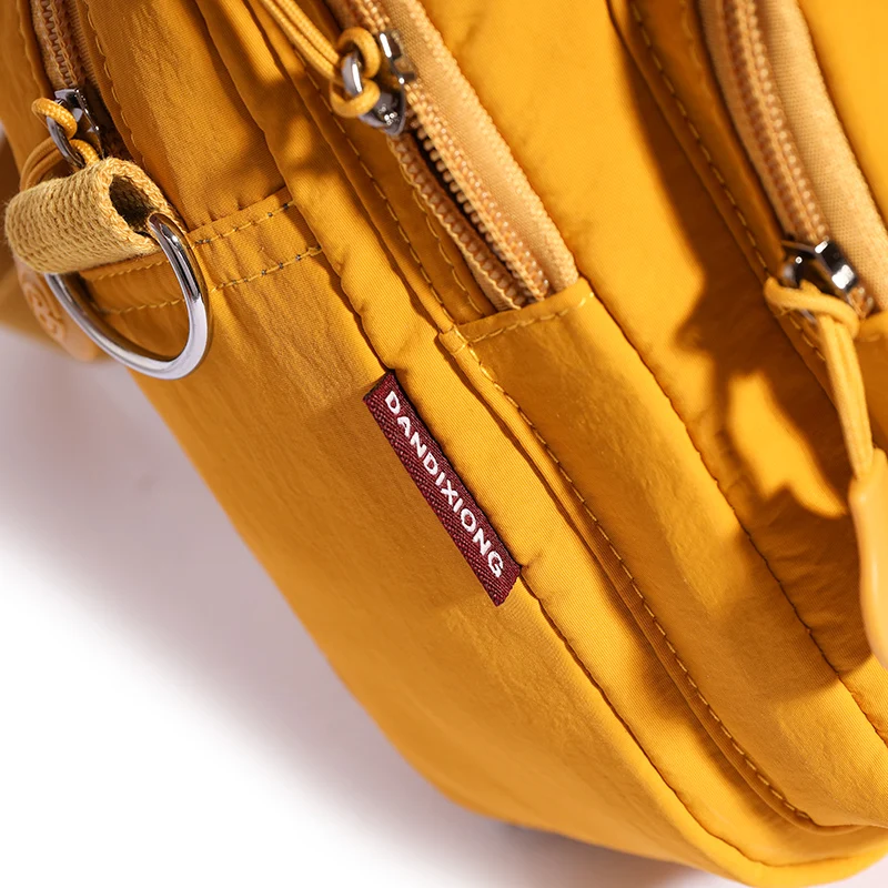 Modische, leichte Umhängetasche für Damen, vielseitige Handtasche mit mehreren Fächern, quadratische Form, Schultertasche, multifunktionale Tasche mit Tragegriff. – Detail 8