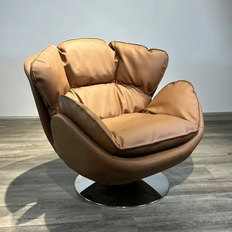 Italian Casual Swivel Chair, Sofa Living Room, Balcony, Light Luxury Swivel Chair, Minimalist