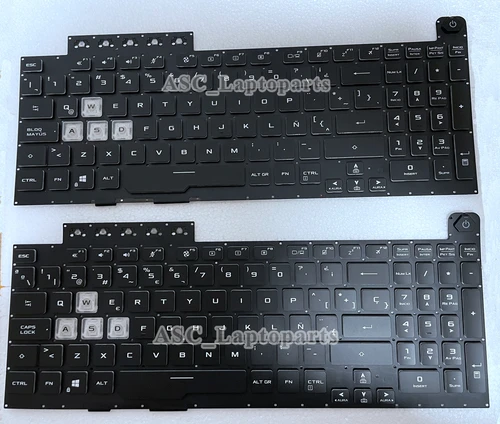 Teclado Latino Español para ASUS TUF Gaming, nuevo Teclado negro con Color RGB, F15, FA506Q, FX506L, FA506U
