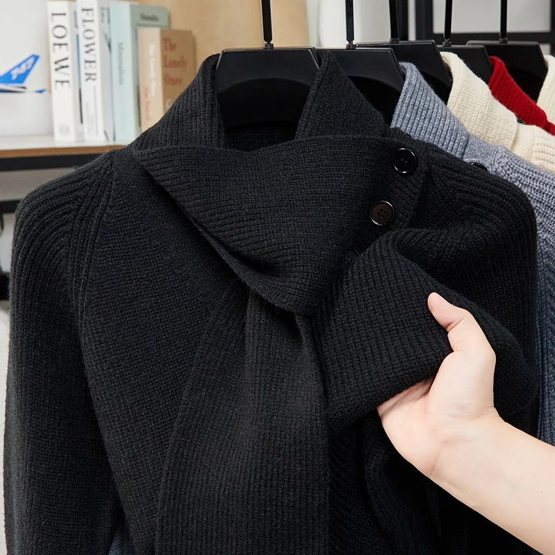 حار بيع عالية الجودة الرجال محبوك البلوزات وصل جديد وشاح للرقبة على شكل حرف v براعة البلوز الخريف الشتاء تنوعا الرجالية #5