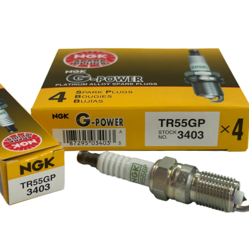 NGK 3403 TR55GP Single Platinum Spark Plug Fit for Cadillac SLS 06-09 4.6L LH2 Automobile Engine Sparkplugs 4Pcs