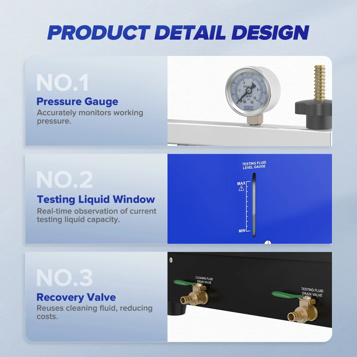 MRCARTOOL V311 GDI حاقن الوقود تستر آلة التنظيف سيارة كهرضغطية حاقن الوقود تستر 110 فولت 220 فولت تنظيف D