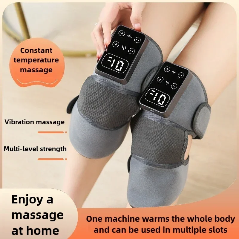 

Electric Knee Massager with 3 Levels of Vibration And 5 Levels of Hot Compression Heated Leg Joint Muscle Relaxing Knee Pad 1Pcs