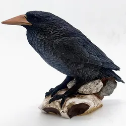 Mysterious Black Crow Silicone Mold DIY Production Gypsum Model Interior Decoration Tool