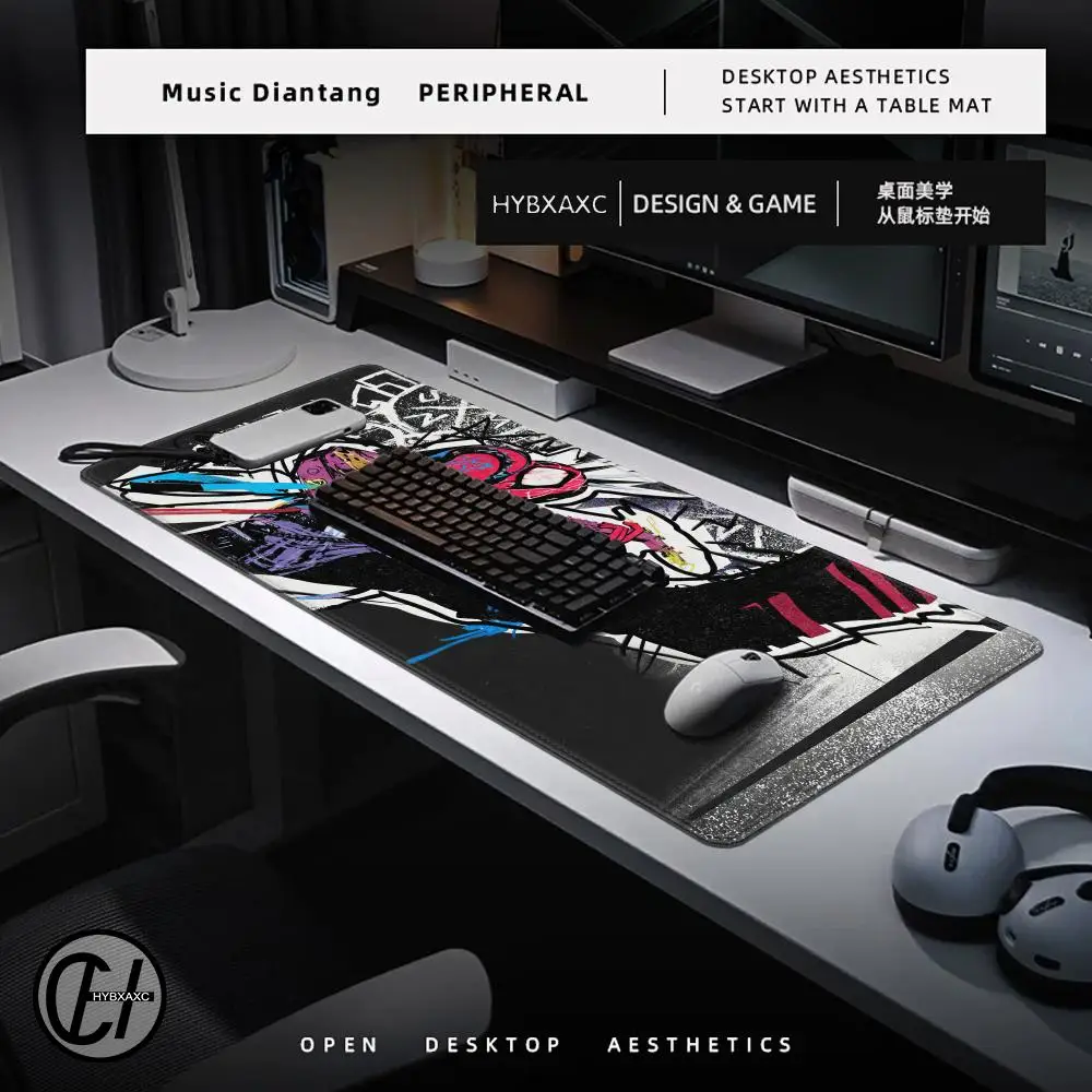 Super Hero S-Spider-Mans Mousepad HD Printing Computer Gamers Locking Edge Non-slip Mouse Pad XXL90x40cm Keyboard PC Desk Pad