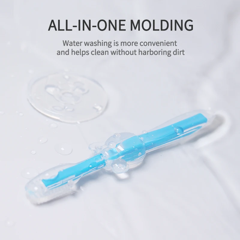 1pc Baby Toothbrush Infant Deciduous Tooth Brush 0-18 Months Tongue Coating Cleaning Soft Silicone Kids Teeth Oral Care Cleaning