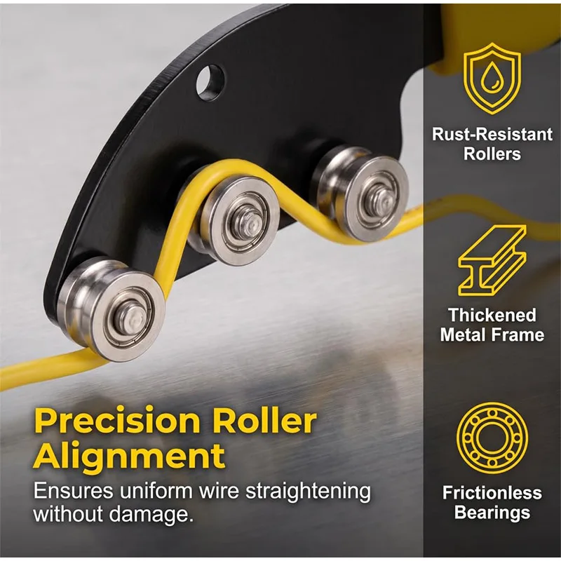 Stainless Steel Cable Straightener Tool Quick Alignment Various Metal Wires Home/Industrial Professional Tools Easy To Operate