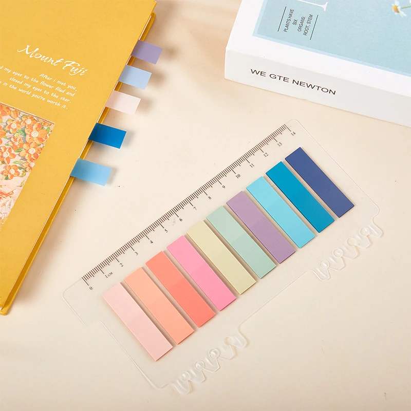 200 Pcs Multicolor ดัชนี Sticky แท็บ Strip ดัชนีแท็บเขียนได้หน้า Sticky Notes ไม้บรรทัดสำหรับหน้าเครื่องหมายจำแนกแฟ้ม