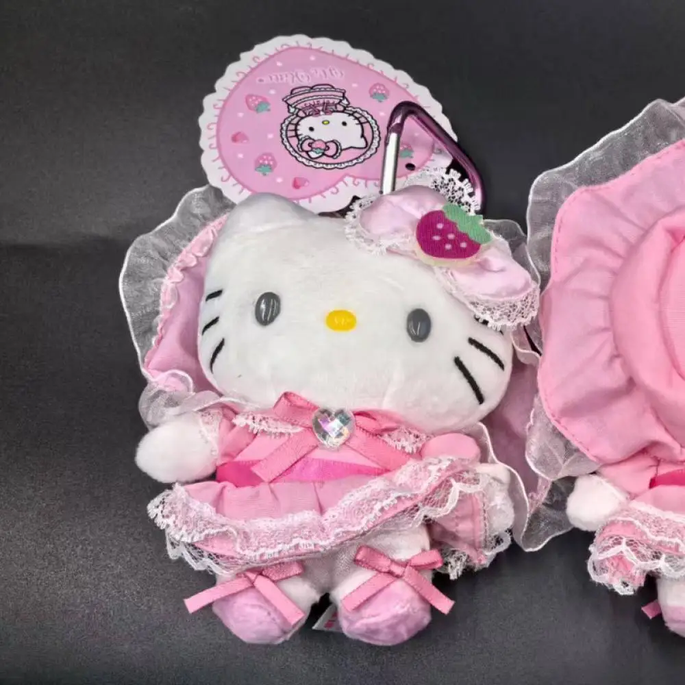 kawaii سانريو خادمة لولي مرحبا كيتي القط أفخم دمية الحب زر قلادة الديكور مفتاح سلسلة الفتيات ألعاب إبداعية هدية عيد ميلاد