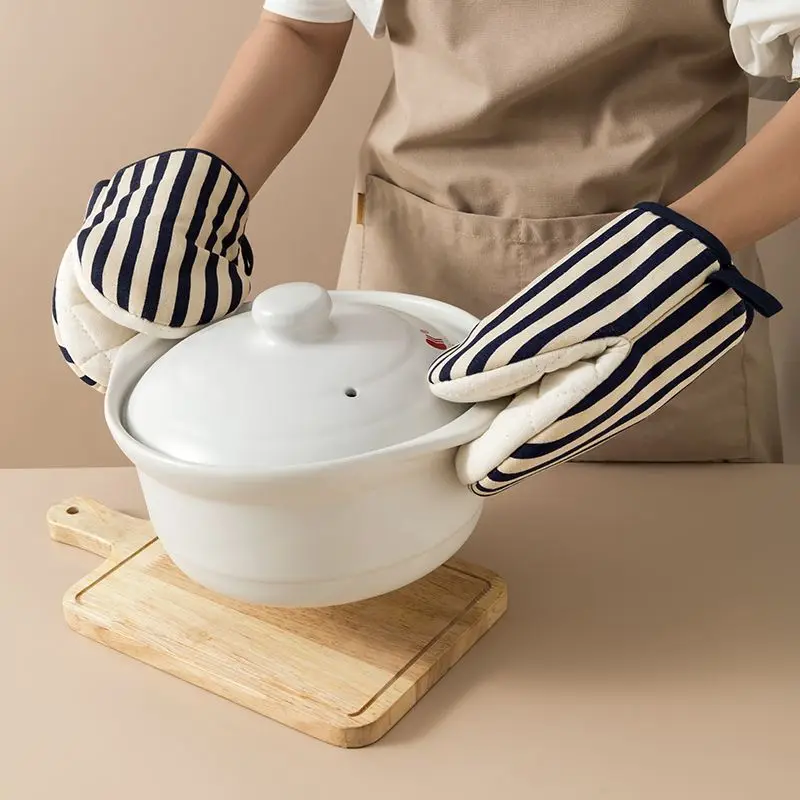 

Household microwave oven insulated gloves Kitchen high temperature oven steam box protective gloves