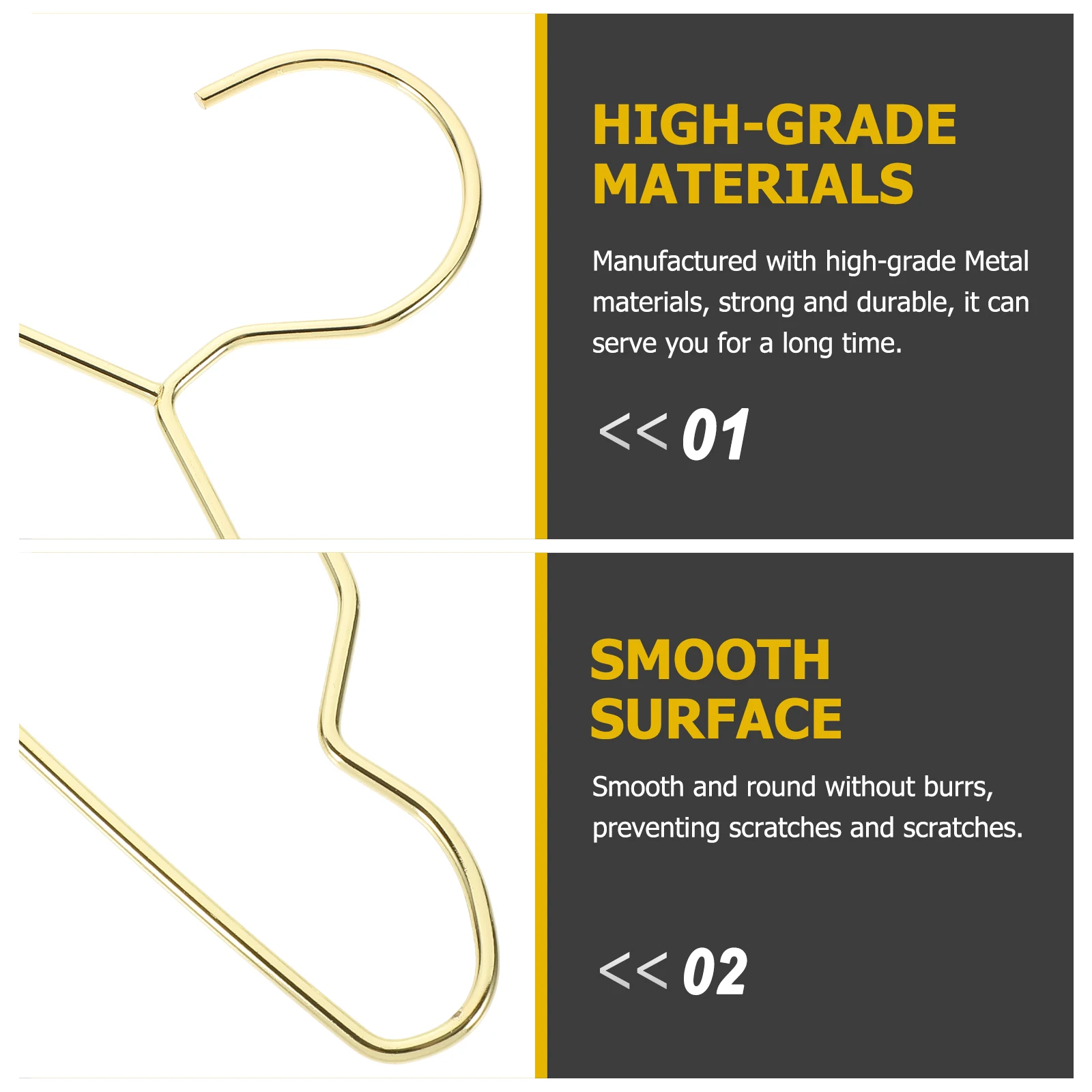 

10 Pcs Hanger Metal Dog Pet Hangers Clothes Coat Hangers Portable Durable Windproof Anti Slip Lightweight Storage