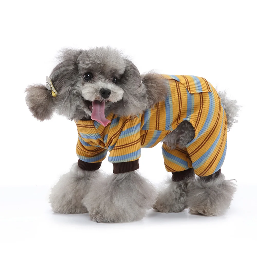 Breathable Puppy Dog Pajamas Pet Jumpsuit Soft Rompers Summer Dogs Clothes Onesies Bodysuits for Pet Puppy Apparel Dog Costume